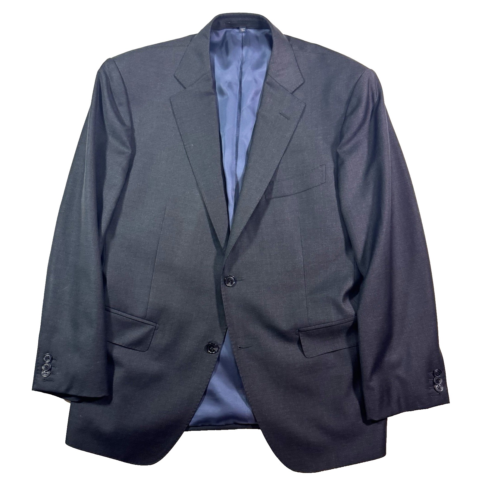Charcoal Suitsupply Napoli Blazer Jacket Sport Suit Coat Italian Fabric 42s